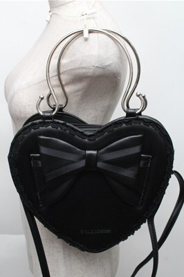 BABY,THE STARS SHINE BRIGHT / リボンハートバッグ 黒 S-25-12-04-018