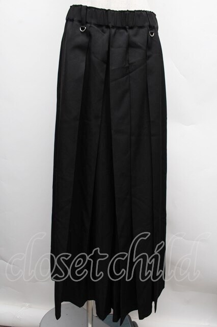 REZEN / プリーツ袴パンツ L 黒 S-25-12-12-061-LO-PA-AS-ZS - closet