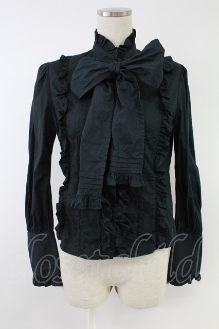 プリンスコンラッドブラウス 黒 ALICE and the PIRATES / プリンス・コンラッドブラウス 黒 T-25-11-23