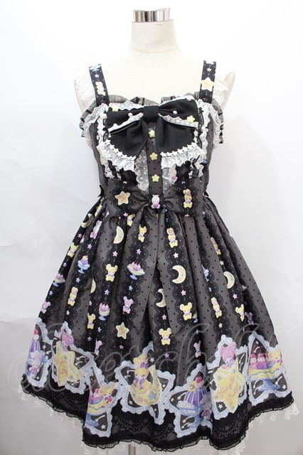 Angelic Pretty / Dreamy Night Cakesジャンパースカート クロ Y