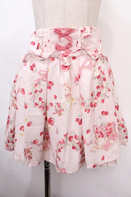 LIZLISA ストロベリーラビット スカパン ピンク LIZLISA ストロベリーラビット スカパン ピンク