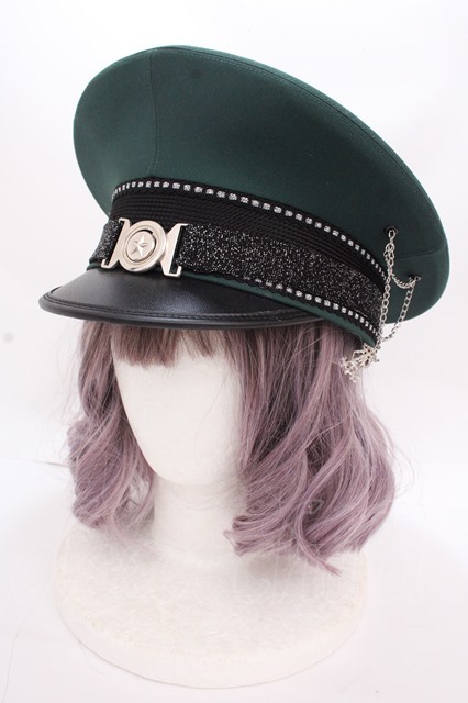 ALICE and the PIRATES / hat 迷宮POLICEハット グリーン Y-24-12-13-047-PA-AC-SZ-ZY