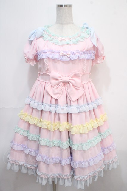Angelic Pretty / しゃぼん玉ワンピース ピンク Y-25-04-15-132