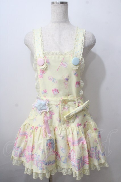 美品♡Angelic Pretty Dreamy ベビールーム サロペット クロ