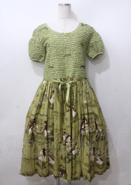 ❤️24冬新作 新品♡ SelfPortrait 緑ドットワンピース♡　C16 ビーダーリン レディース ワンピース トップス Plus Size Floral