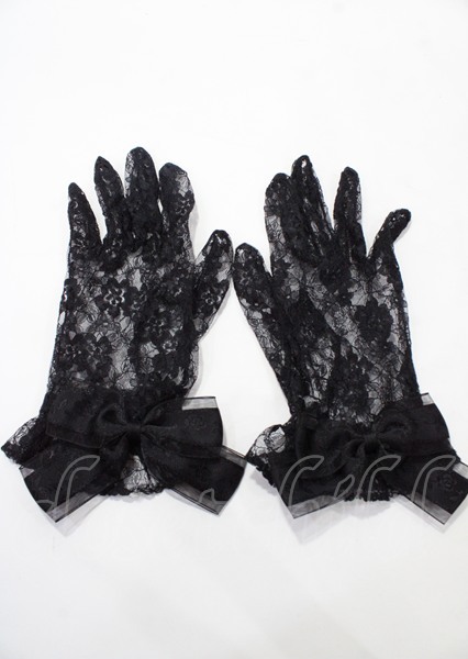 美品 ATELIER PIERROT ピナスイートコレクション 黒総レースケープ ATELIER-PIERROT／Louise Jabot Half Sleeve Blouse