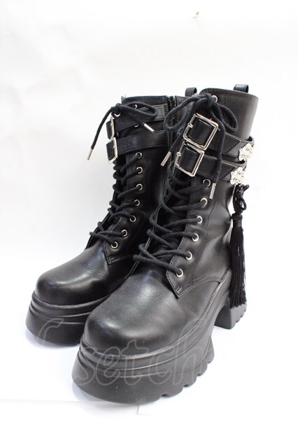 axes femme POETIQUE チャイナ釦タンクソールブーツ axes femme POETIQUE（アクシーズファムポエティック）の