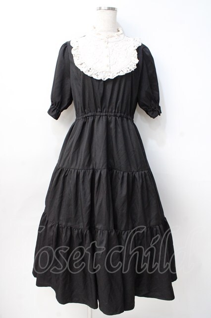 【たぴこ】オーダーヨークワンピース m petit by misako / TT*AMデシンヨークワンピース L 黒 Y-25-07