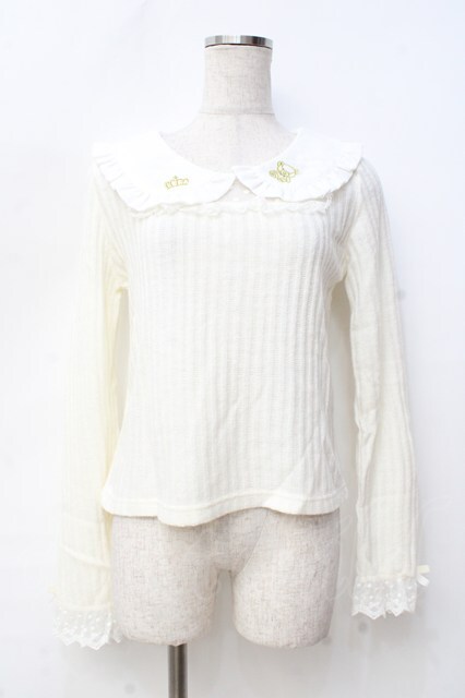 LIZ LISA / リボンベアーリブペタトップス 0 アイボリー Y-25-09