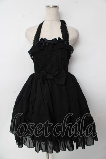 Angelic Pretty／子鹿のミルキーちゃん総柄スカート　黒色 Angelic Pretty／子鹿のミルキーちゃん総柄スカート 黒色
