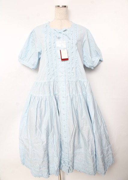 ▪️未使用級 ピンクハウス ピコフリル デニム ロングワンピース ダークグレー ▪️未使用級 ピンクハウス ピコフリル デニム ロングワンピース