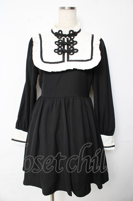 Manon Mimie / Girly China ワンピース 黒 Y-25-10-13-115-LO-OP