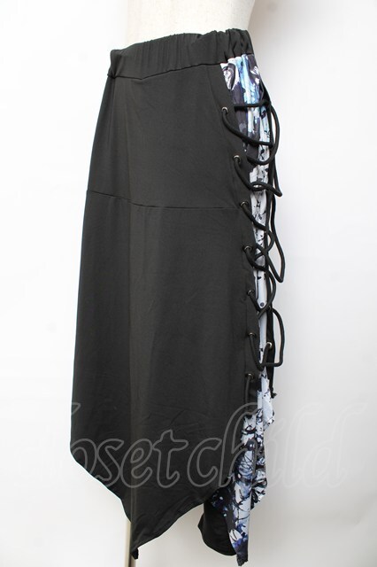 NieR Clothing / フラップ付きSARROUEL PANTS F 黒 Y-25-10-13