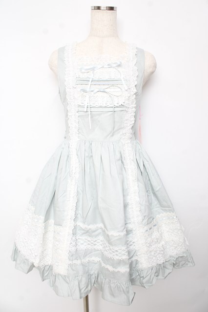 レースフリル ジャンパースカート (えんじ) BABY,THE STARS SHINE BRIGHT / レースフリルジャンパースカート