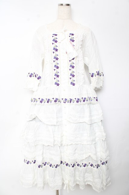 PINK HOUSE ワンピース レースフラワープリントワンピース｜ピンクハウスオフィシャル