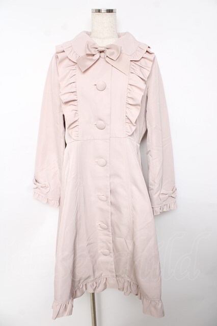 axesfemme kawaii トレンチコート axes femme kawaii / ガーリーリボントレンチコート M ピンク Y