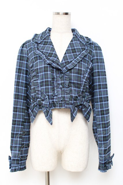 axes femme kawaii フリル付きピンクチェックジャケット axes femme kawaii フリル付きピンクチェックジャケット axes femme