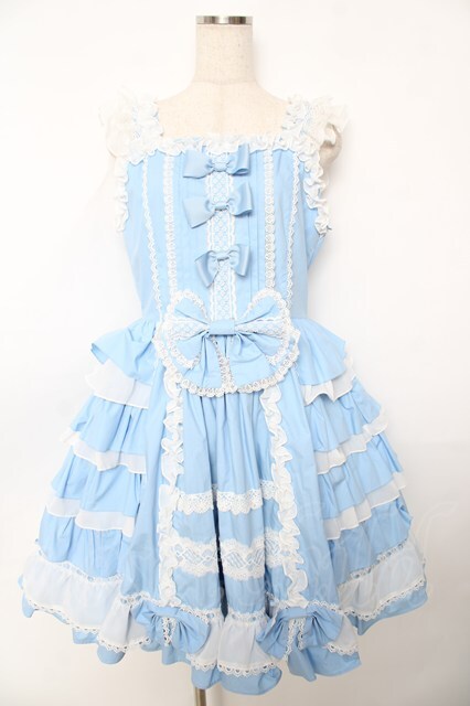 AND ROMEO / 豪華絢爛ジャンパースカート サックス Y-25-11-22-213-LO