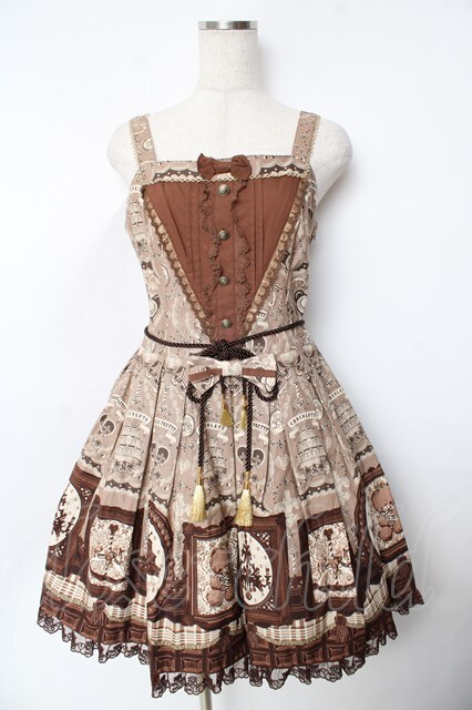 Angelic Pretty / Musee du Chocolat切替ジャンパースカート ブラウン