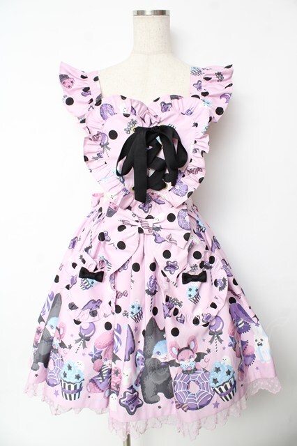 Angelic Pretty / Happy Treat Party Cafeスカート ピンク Y-25-11-24