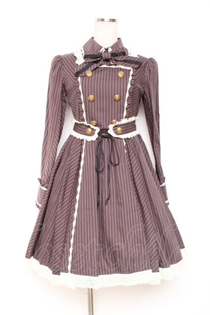 Angelic Pretty / ブリティッシュカレッジ ワンピース ブラウン Y-25