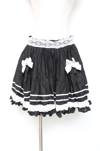 ALICE and the PIRATES / アリスのローンフリルエプロン 黒 Y-25-12-05