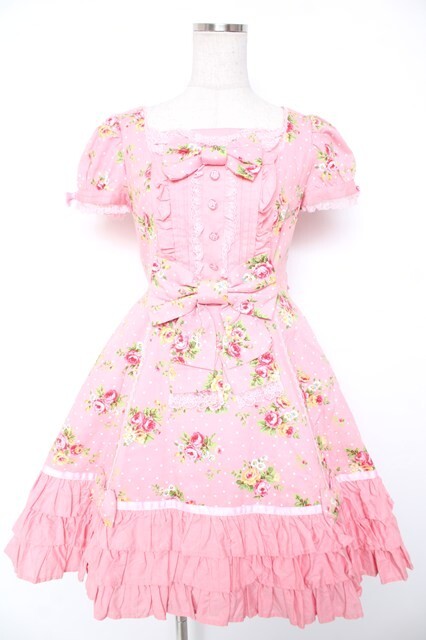 Angelic Pretty / ローズアフタヌーンワンピース ピンク Y-25-12-28